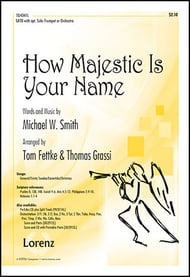 How Majestic Is Your Name SATB choral sheet music cover Thumbnail